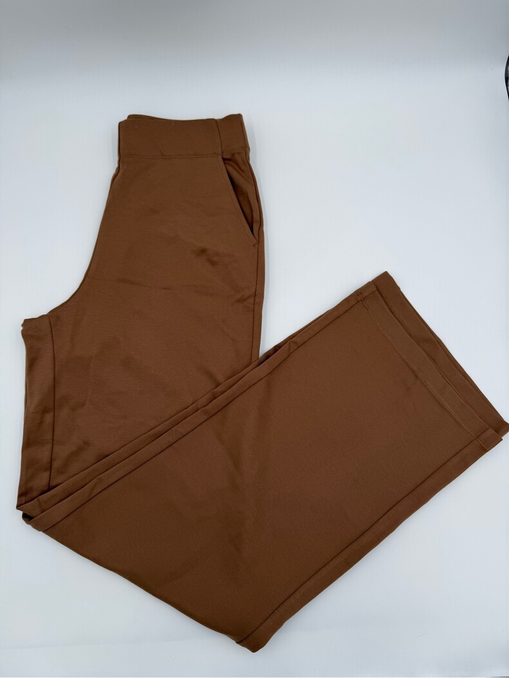 Max Studio London Easy Leg Ponte Pant XS Light Brown NOWT